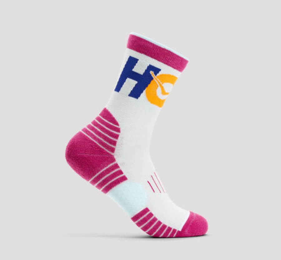 Hoka Crew Run Sock Plavo Staklo