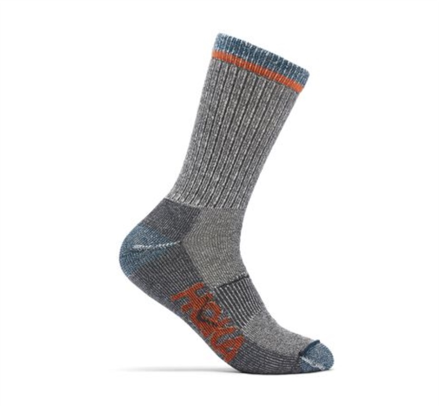 Hoka Merino Blend Crew Sock Castlerock