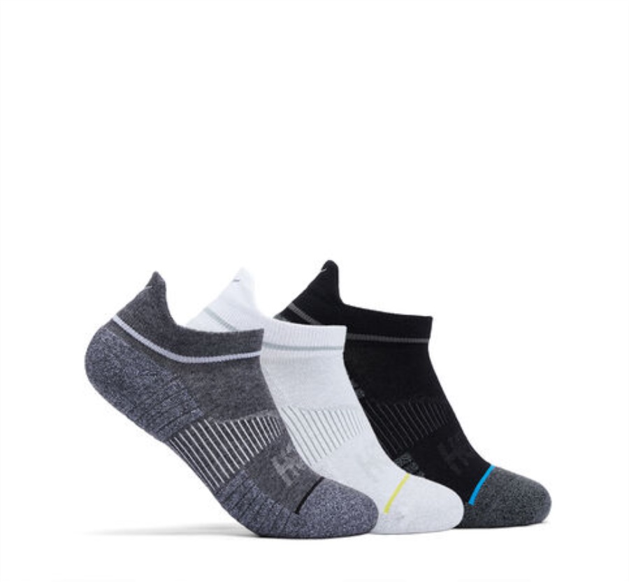 No-show Run Sock 3-pack Hoka Bijelo Crno Sivo